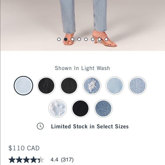 SOLD TENTATIVELY ❤️  W/tags abercombie cross cross dad jeans - Picture 4 of 4